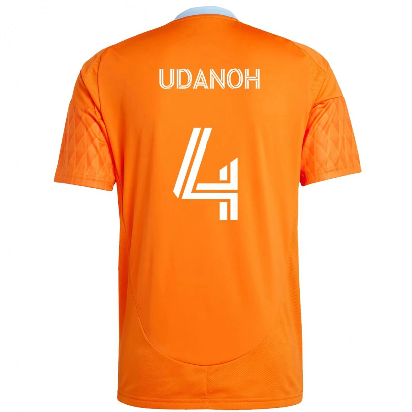 Danxen Mænd Iffy Udanoh #4 Lilla Orange Hjemmebane Spillertrøjer 2025/26 Trøje T-Shirt