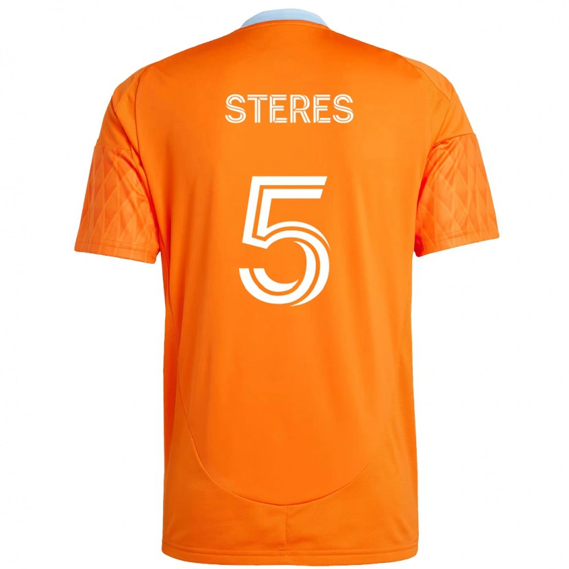 Danxen Mænd Daniel Steres #5 Lilla Orange Hjemmebane Spillertrøjer 2025/26 Trøje T-Shirt