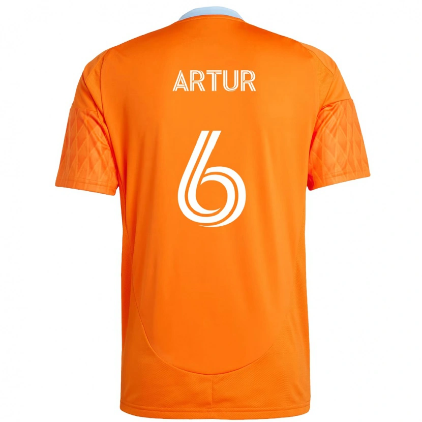 Danxen Mænd Artur #6 Lilla Orange Hjemmebane Spillertrøjer 2025/26 Trøje T-Shirt