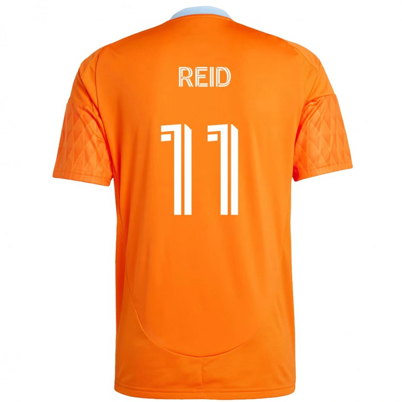 Danxen Mænd Isaiah Reid #11 Lilla Orange Hjemmebane Spillertrøjer 2025/26 Trøje T-Shirt