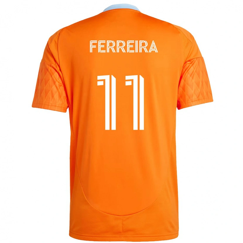 Danxen Mænd Sebastián Ferreira #11 Lilla Orange Hjemmebane Spillertrøjer 2025/26 Trøje T-Shirt