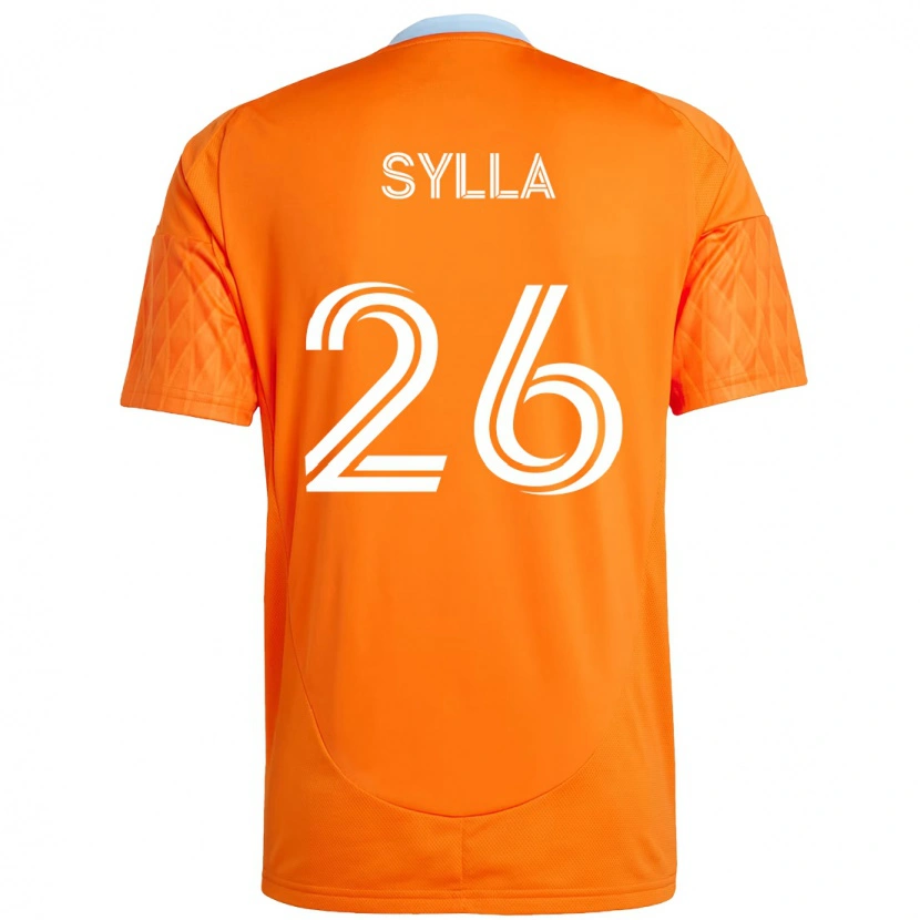 Danxen Mænd Ousmane Sylla #26 Lilla Orange Hjemmebane Spillertrøjer 2025/26 Trøje T-Shirt