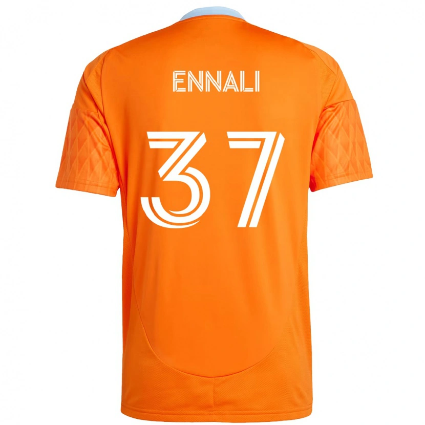 Danxen Mænd Lawrence Ennali #37 Lilla Orange Hjemmebane Spillertrøjer 2025/26 Trøje T-Shirt