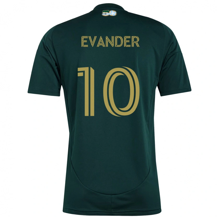 Danxen Mænd Evander #10 Beige Grøn Hjemmebane Spillertrøjer 2025/26 Trøje T-Shirt