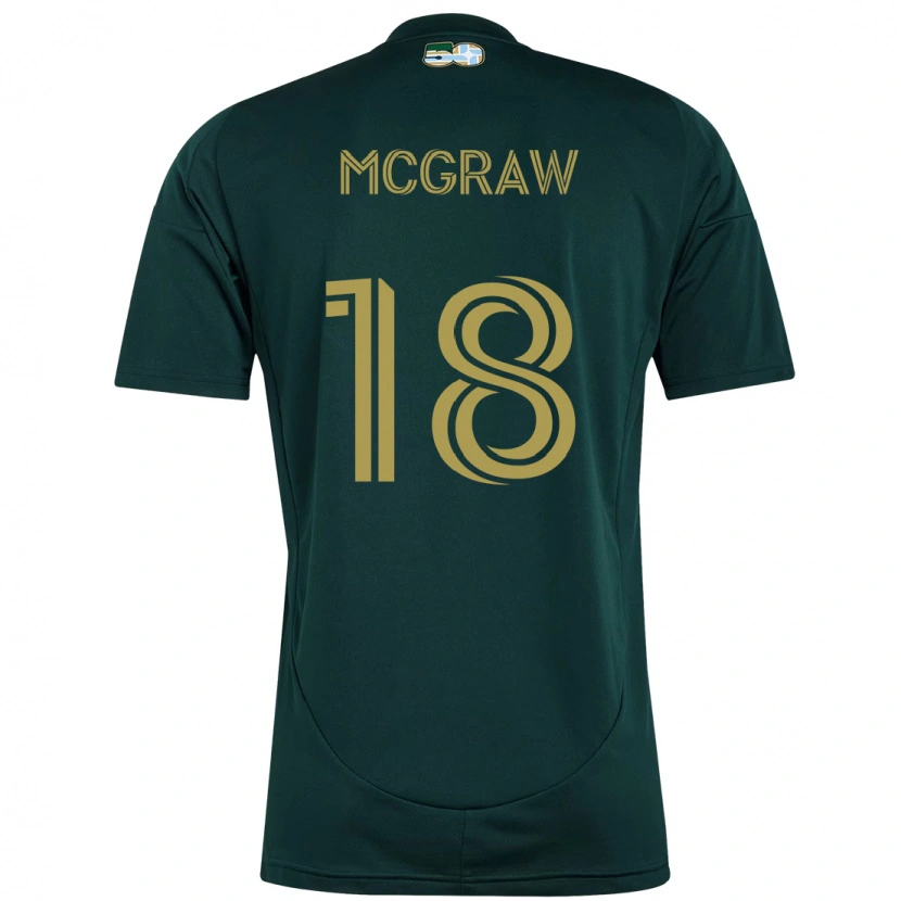 Danxen Mænd Zac Mcgraw #18 Beige Grøn Hjemmebane Spillertrøjer 2025/26 Trøje T-Shirt