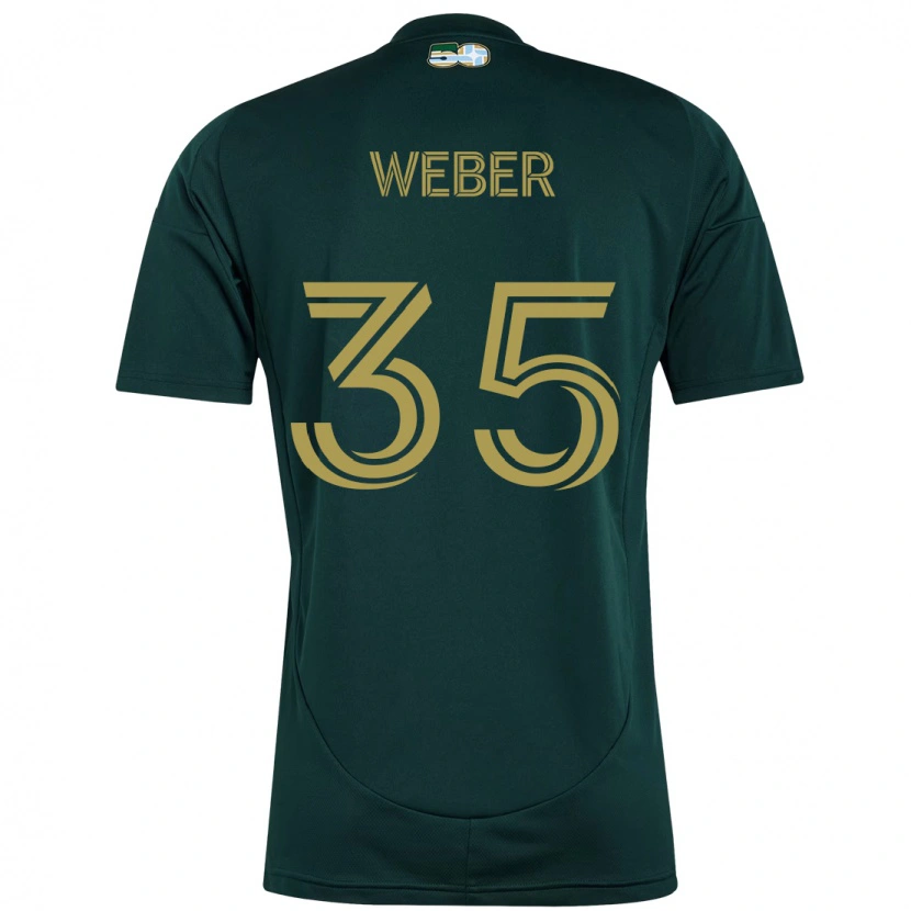 Danxen Mænd Tristan Weber #35 Beige Grøn Hjemmebane Spillertrøjer 2025/26 Trøje T-Shirt
