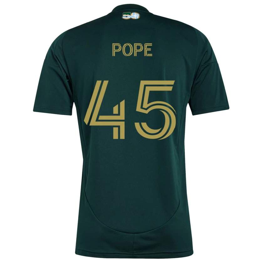 Danxen Mænd Blake Pope #45 Beige Grøn Hjemmebane Spillertrøjer 2025/26 Trøje T-Shirt