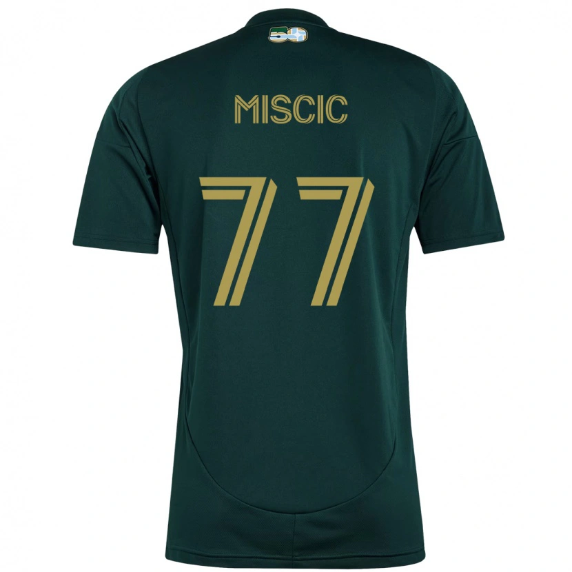 Danxen Mænd Selmir Miscic #77 Beige Grøn Hjemmebane Spillertrøjer 2025/26 Trøje T-Shirt