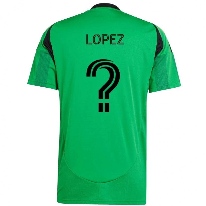 Danxen Mænd Eric López #0 Hvid Grøn Hjemmebane Spillertrøjer 2025/26 Trøje T-Shirt