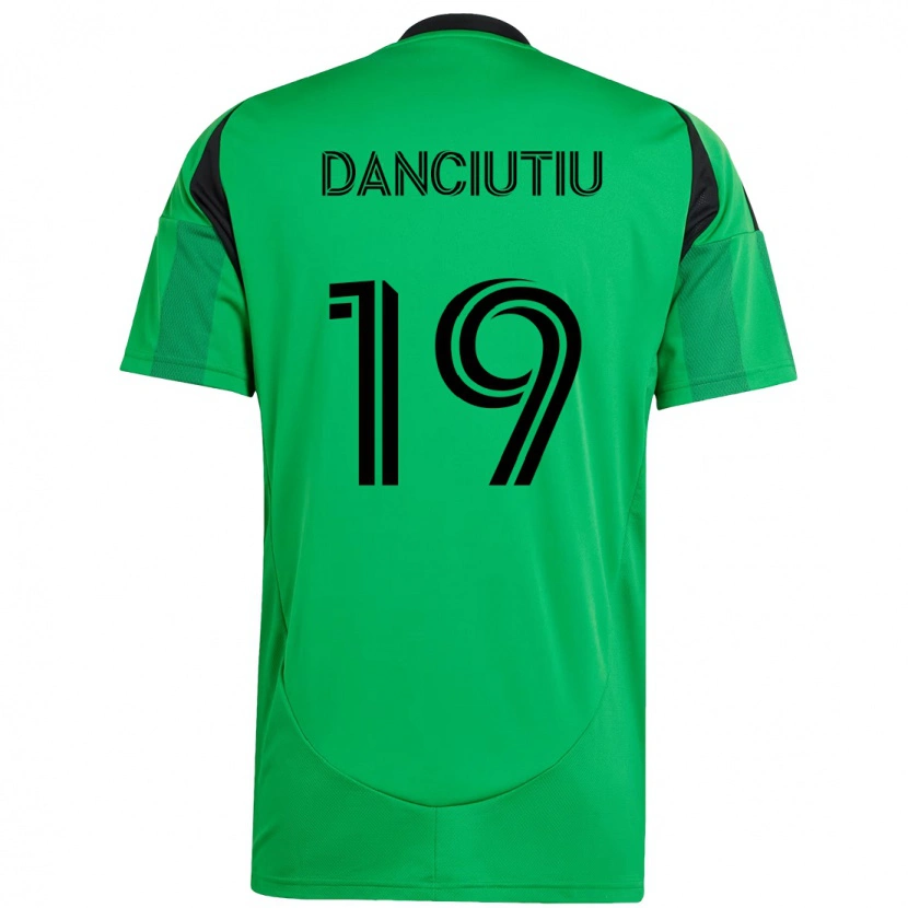 Danxen Mænd Vlad Dănciuțiu #19 Hvid Grøn Hjemmebane Spillertrøjer 2025/26 Trøje T-Shirt