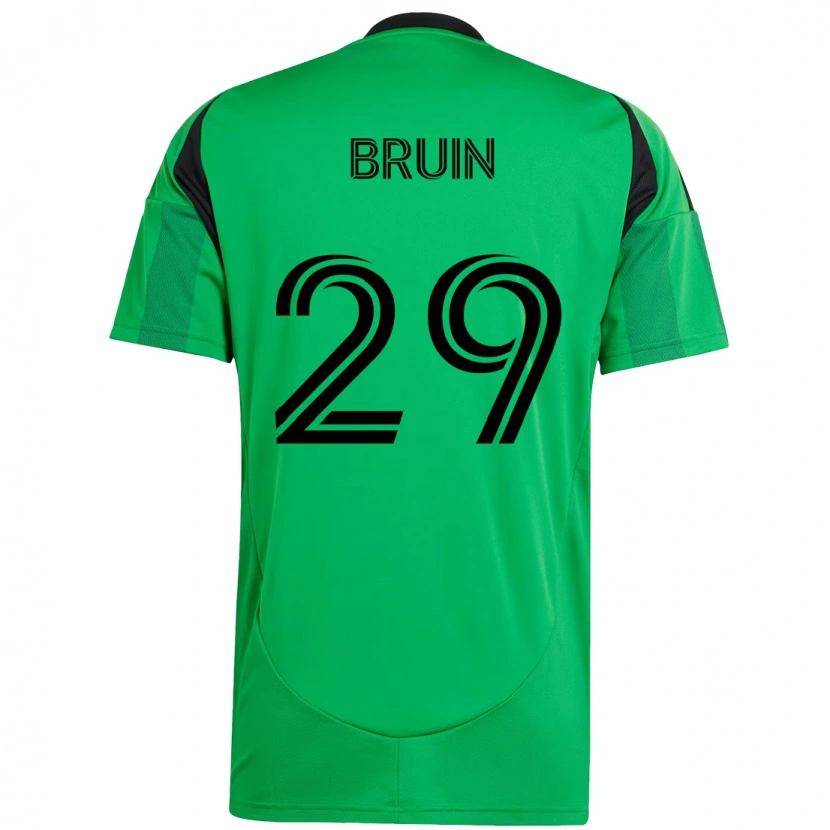 Danxen Mænd Will Bruin #29 Hvid Grøn Hjemmebane Spillertrøjer 2025/26 Trøje T-Shirt
