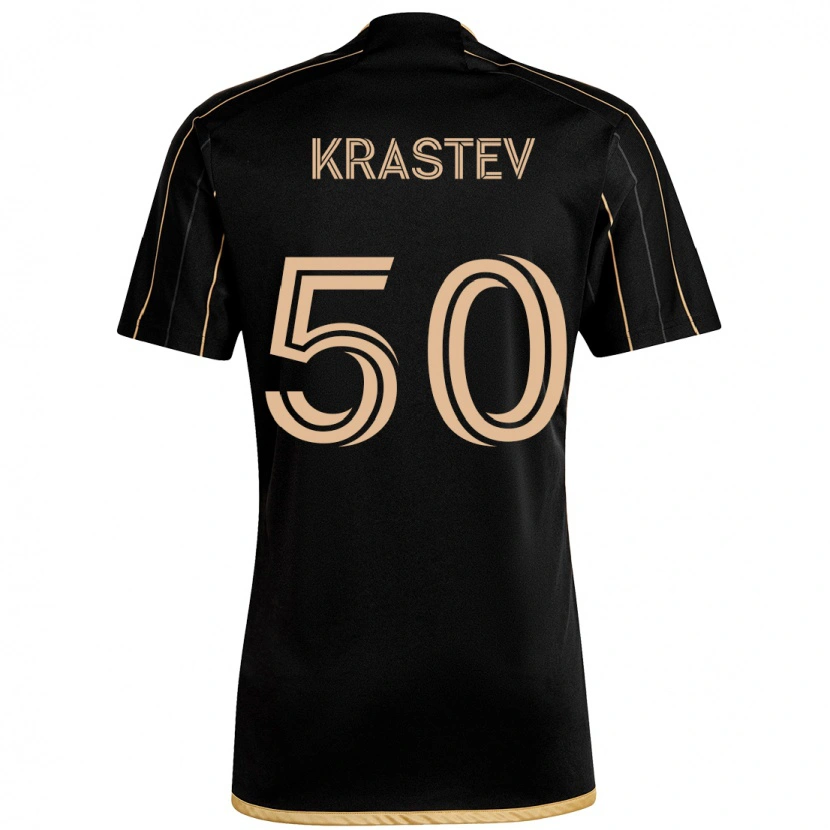 Danxen Mænd Filip Krastev #50 Hvid Brun Hjemmebane Spillertrøjer 2025/26 Trøje T-Shirt
