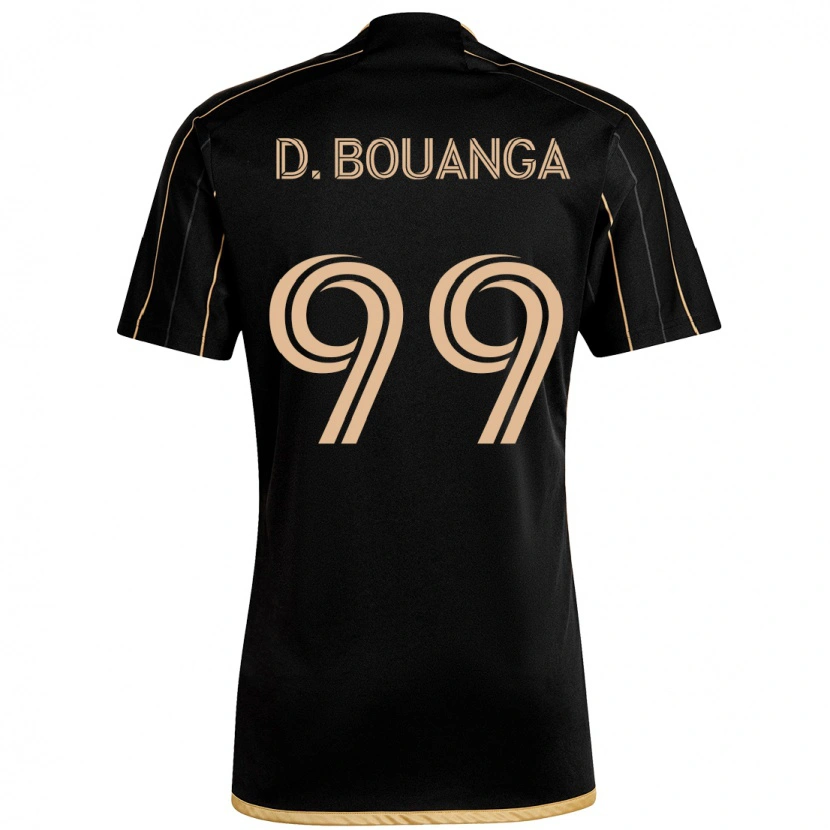 Danxen Mænd Denis Bouanga #99 Hvid Brun Hjemmebane Spillertrøjer 2025/26 Trøje T-Shirt