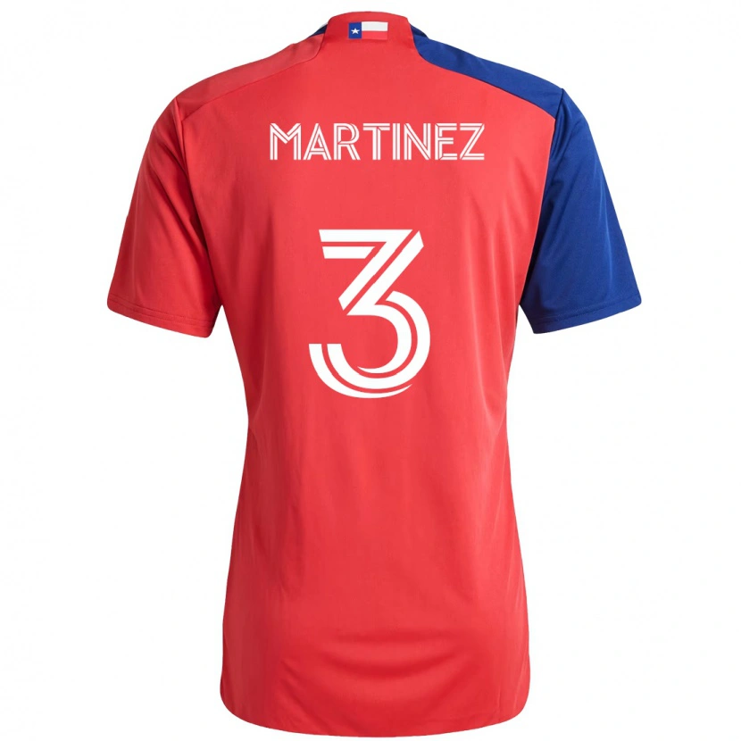 Danxen Mænd José Antonio Martínez #3 Lyseblå Rød Hjemmebane Spillertrøjer 2025/26 Trøje T-Shirt
