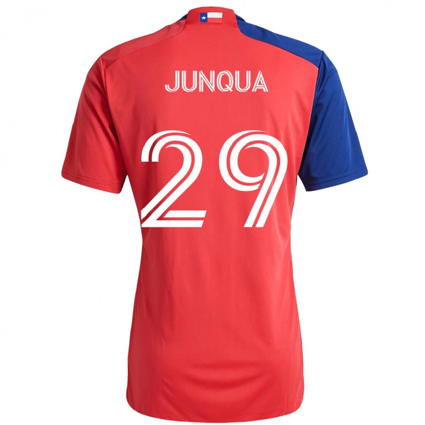 Danxen Mænd Sam Junqua #29 Lyseblå Rød Hjemmebane Spillertrøjer 2025/26 Trøje T-Shirt