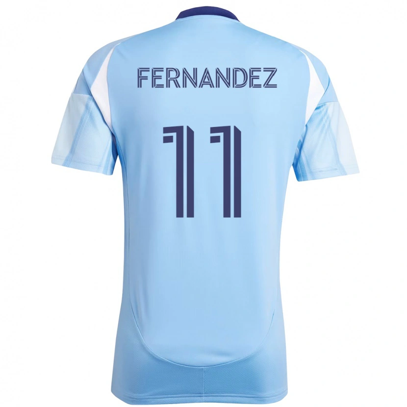 Danxen Mænd Julián Fernández #11 Sort Blå Orange Hjemmebane Spillertrøjer 2025/26 Trøje T-Shirt