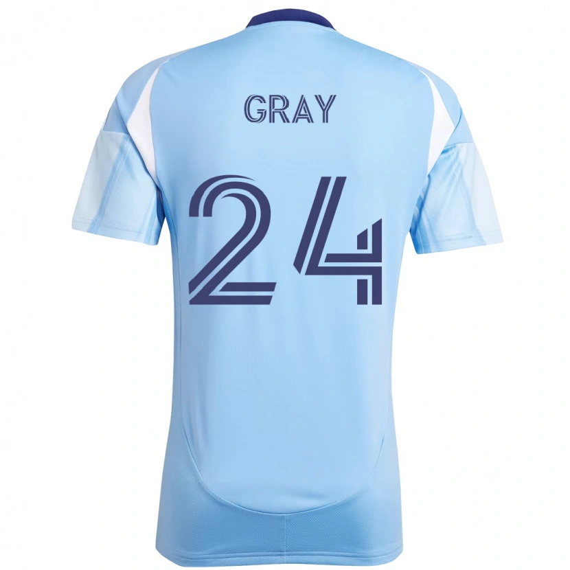 Danxen Mænd Tayvon Gray #24 Sort Blå Orange Hjemmebane Spillertrøjer 2025/26 Trøje T-Shirt