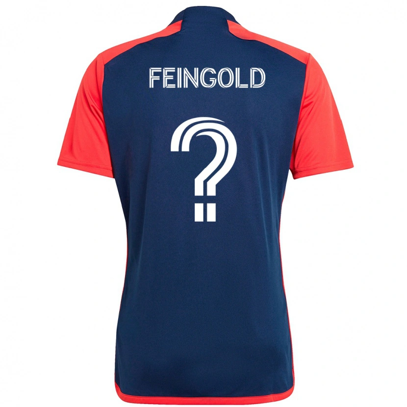 Danxen Mænd Ilay Feingold #0 Hvid Blå Hjemmebane Spillertrøjer 2025/26 Trøje T-Shirt