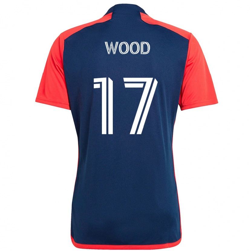Danxen Mænd Bobby Wood #17 Hvid Blå Hjemmebane Spillertrøjer 2025/26 Trøje T-Shirt