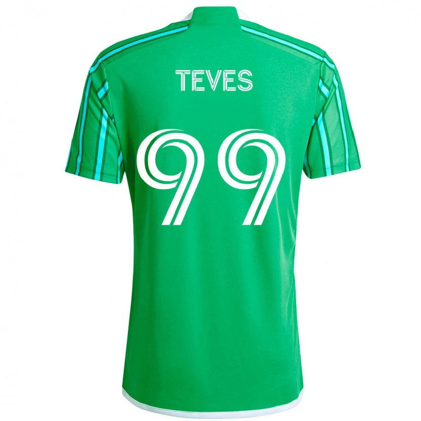 Danxen Mænd Dylan Teves #99 Lyseblå Hjemmebane Spillertrøjer 2025/26 Trøje T-Shirt