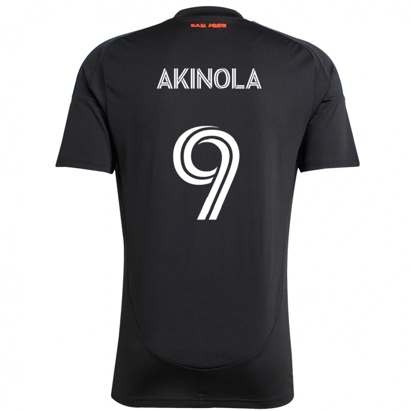 Danxen Mænd Ayo Akinola #9 Hvid Rød Hjemmebane Spillertrøjer 2025/26 Trøje T-Shirt