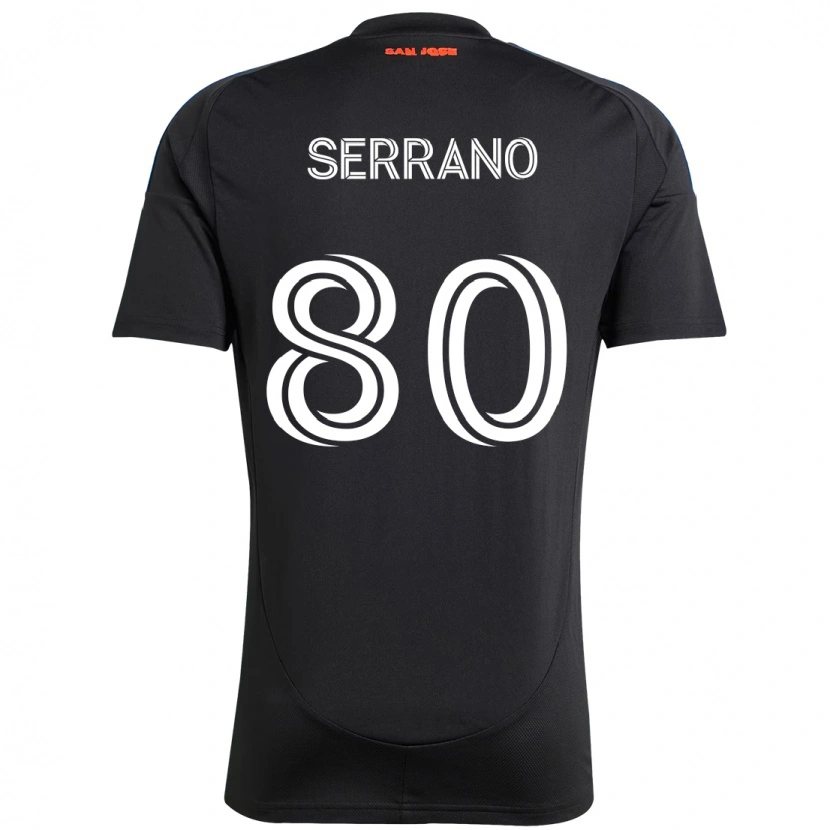 Danxen Mænd David Serrano #80 Hvid Rød Hjemmebane Spillertrøjer 2025/26 Trøje T-Shirt