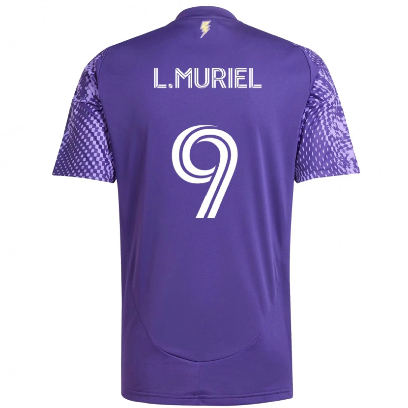 Danxen Mænd Luis Muriel #9 Hvid Lilla Hjemmebane Spillertrøjer 2025/26 Trøje T-Shirt