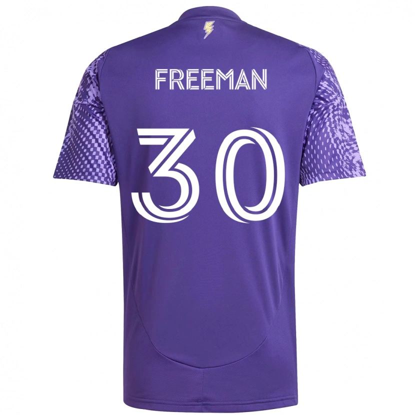 Danxen Mænd Alex Freeman #30 Hvid Lilla Hjemmebane Spillertrøjer 2025/26 Trøje T-Shirt