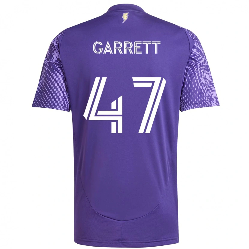 Danxen Mænd Ian Garrett #47 Hvid Lilla Hjemmebane Spillertrøjer 2025/26 Trøje T-Shirt