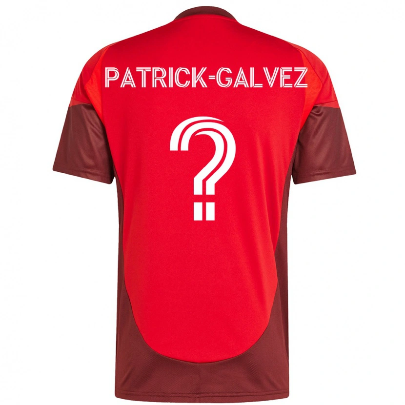 Danxen Mænd Pablo Patrick-Galvez #0 Hvid Rød Hjemmebane Spillertrøjer 2025/26 Trøje T-Shirt