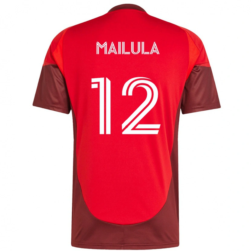 Danxen Mænd Cassius Mailula #12 Hvid Rød Hjemmebane Spillertrøjer 2025/26 Trøje T-Shirt