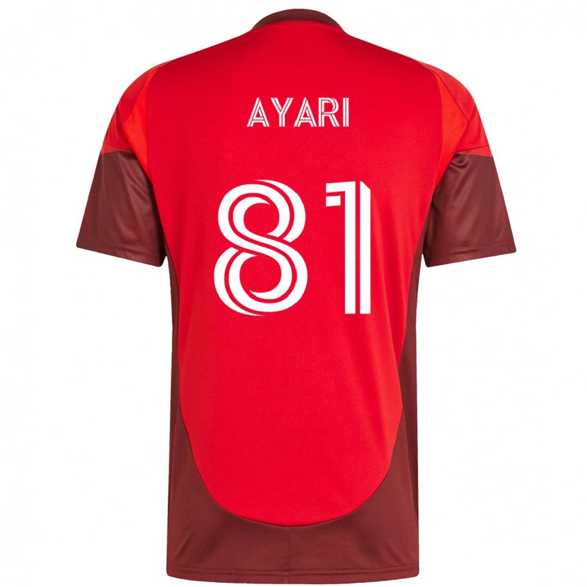 Danxen Mænd Hassan Ayari #81 Hvid Rød Hjemmebane Spillertrøjer 2025/26 Trøje T-Shirt