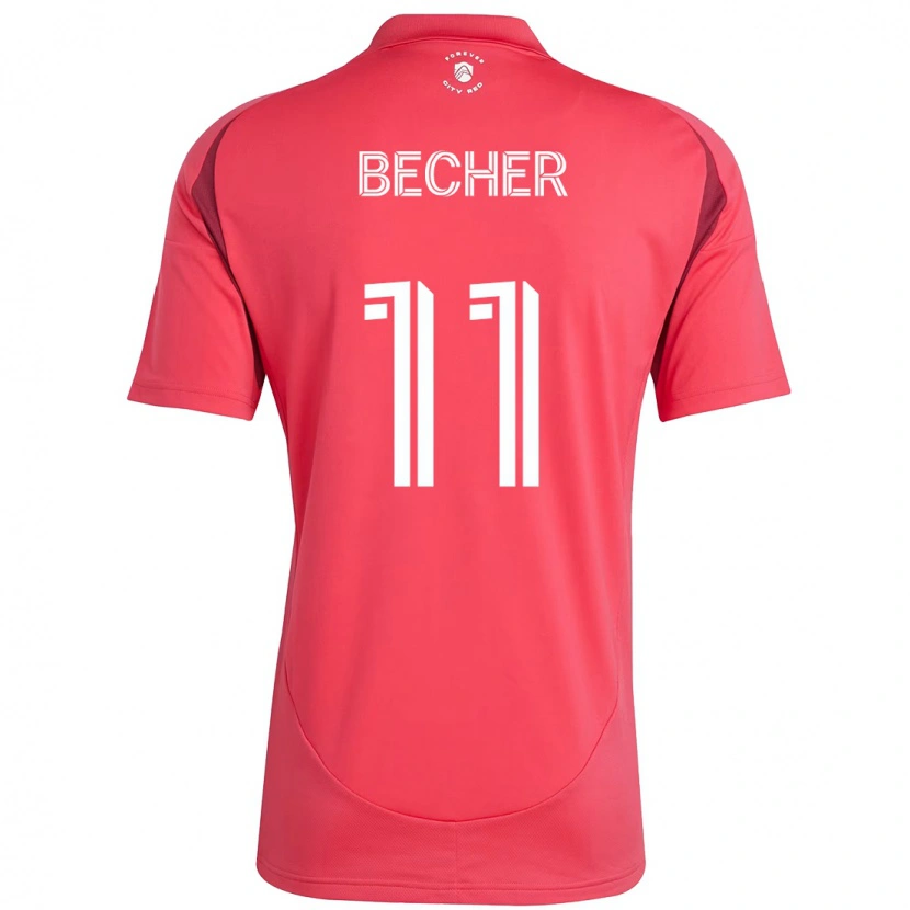 Danxen Mænd Simon Becher #11 Hvid Magenta Hjemmebane Spillertrøjer 2025/26 Trøje T-Shirt