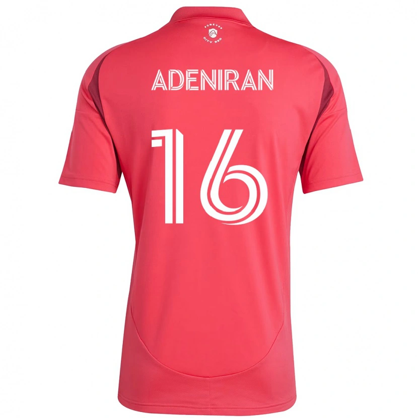 Danxen Mænd Samuel Adeniran #16 Hvid Magenta Hjemmebane Spillertrøjer 2025/26 Trøje T-Shirt
