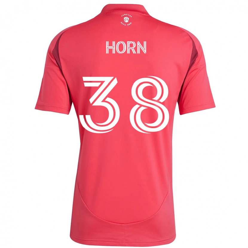 Danxen Mænd Jannes Horn #38 Hvid Magenta Hjemmebane Spillertrøjer 2025/26 Trøje T-Shirt
