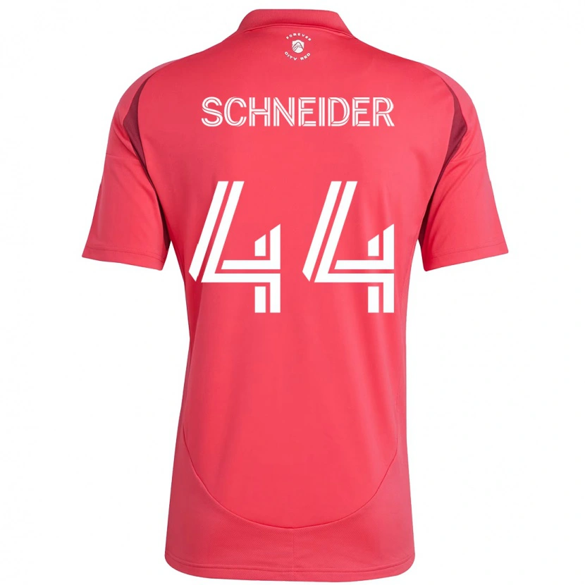 Danxen Mænd Max Schneider #44 Hvid Magenta Hjemmebane Spillertrøjer 2025/26 Trøje T-Shirt