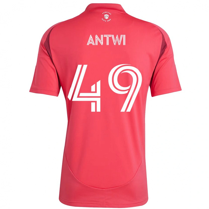 Danxen Mænd Seth Antwi #49 Hvid Magenta Hjemmebane Spillertrøjer 2025/26 Trøje T-Shirt
