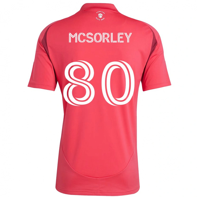 Danxen Mænd Brendan Mcsorley #80 Hvid Magenta Hjemmebane Spillertrøjer 2025/26 Trøje T-Shirt