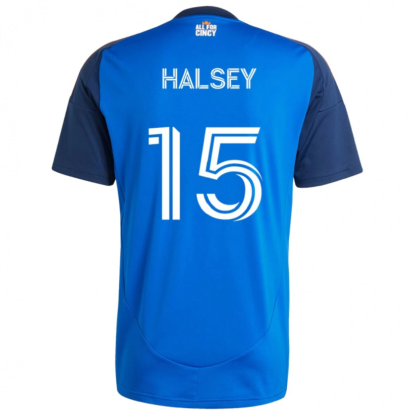 Danxen Mænd Bret Halsey #15 Hvid Blå Orange Hjemmebane Spillertrøjer 2025/26 Trøje T-Shirt