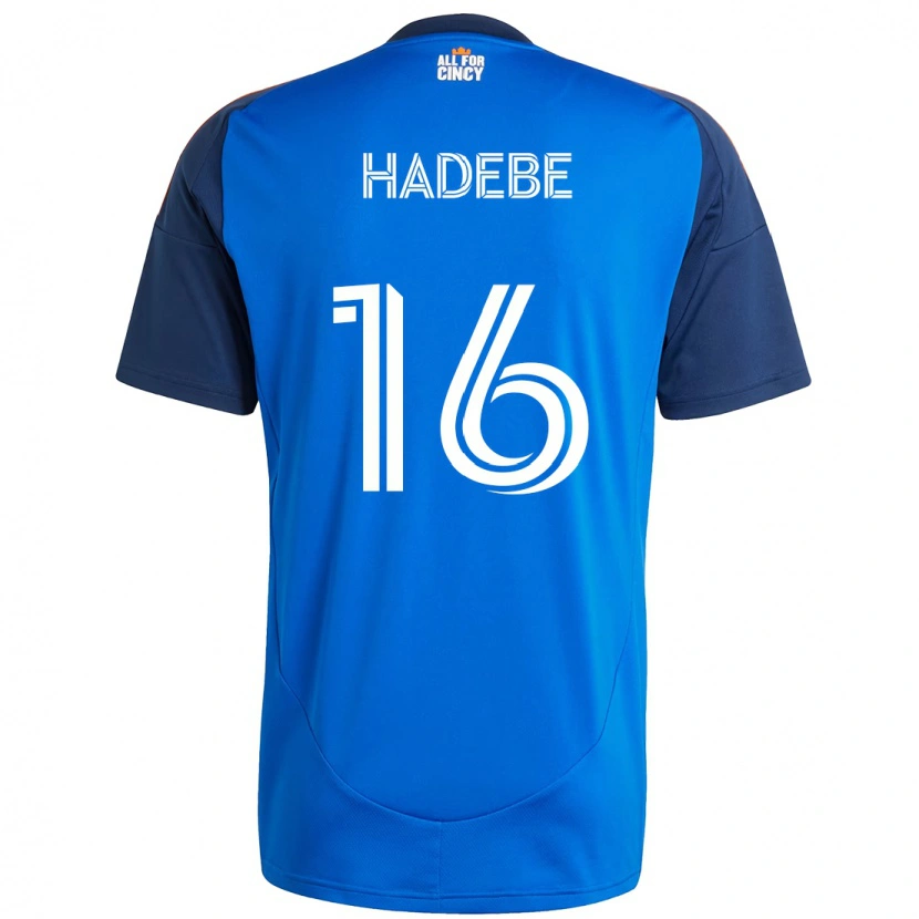 Danxen Mænd Teenage Hadebe #16 Hvid Blå Orange Hjemmebane Spillertrøjer 2025/26 Trøje T-Shirt