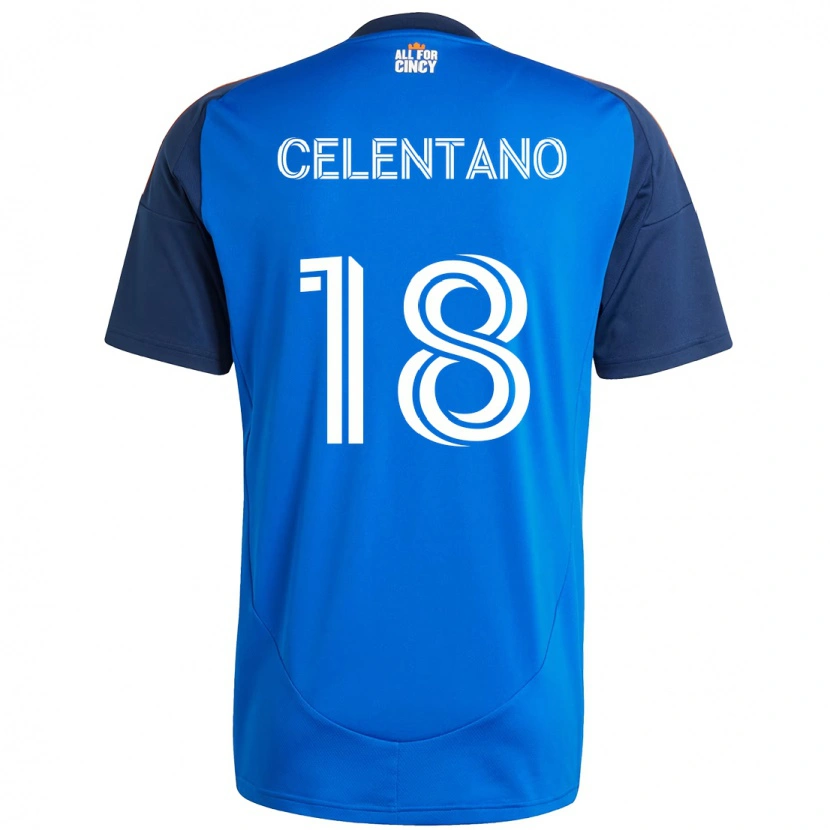 Danxen Mænd Roman Celentano #18 Hvid Blå Orange Hjemmebane Spillertrøjer 2025/26 Trøje T-Shirt