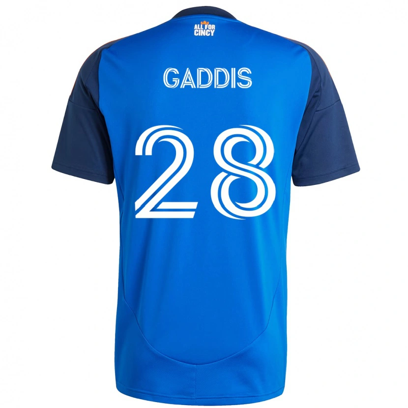 Danxen Mænd Raymon Gaddis #28 Hvid Blå Orange Hjemmebane Spillertrøjer 2025/26 Trøje T-Shirt