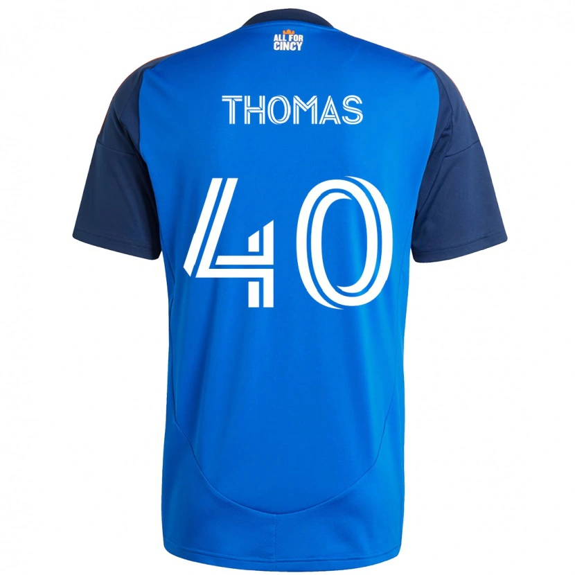 Danxen Mænd Kai Thomas #40 Hvid Blå Orange Hjemmebane Spillertrøjer 2025/26 Trøje T-Shirt