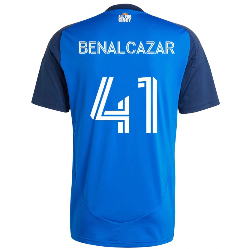 Danxen Mænd Nico Benalcázar #41 Hvid Blå Orange Hjemmebane Spillertrøjer 2025/26 Trøje T-Shirt