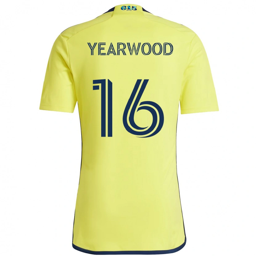 Danxen Mænd Dru Yearwood #16 Marineblå Gul Hjemmebane Spillertrøjer 2025/26 Trøje T-Shirt