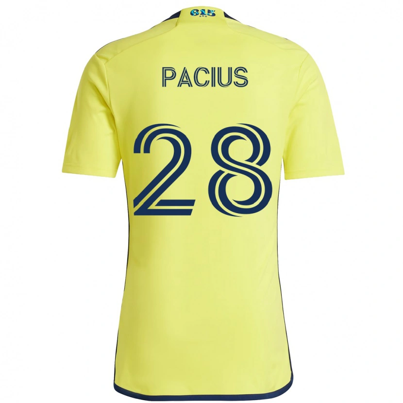 Danxen Mænd Woobens Pacius #28 Marineblå Gul Hjemmebane Spillertrøjer 2025/26 Trøje T-Shirt