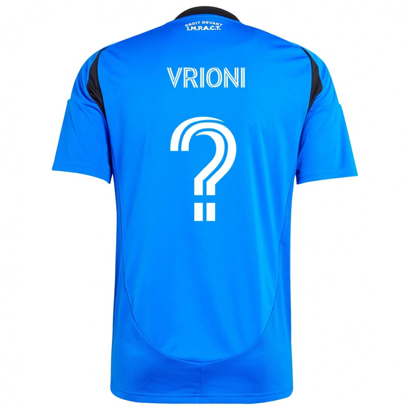 Danxen Mænd Giacomo Vrioni #0 Himmelblå Mørkeblå Hjemmebane Spillertrøjer 2025/26 Trøje T-Shirt