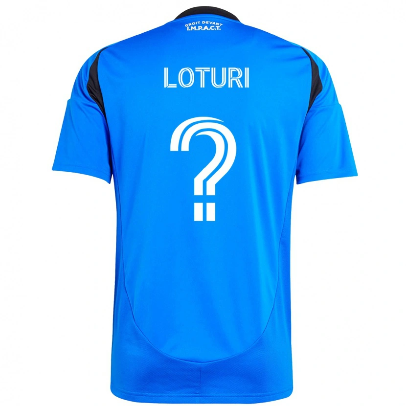 Danxen Mænd Victor Loturi #0 Mørkeblå Sort Hjemmebane Spillertrøjer 2025/26 Trøje T-Shirt