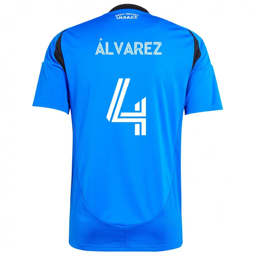 Danxen Mænd Fernando Álvarez #4 Himmelblå Mørkeblå Hjemmebane Spillertrøjer 2025/26 Trøje T-Shirt