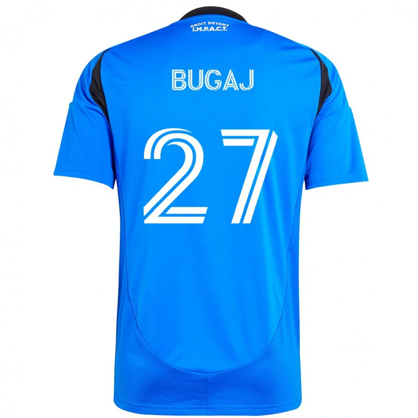 Danxen Mænd Dawid Bugaj #27 Himmelblå Mørkeblå Hjemmebane Spillertrøjer 2025/26 Trøje T-Shirt